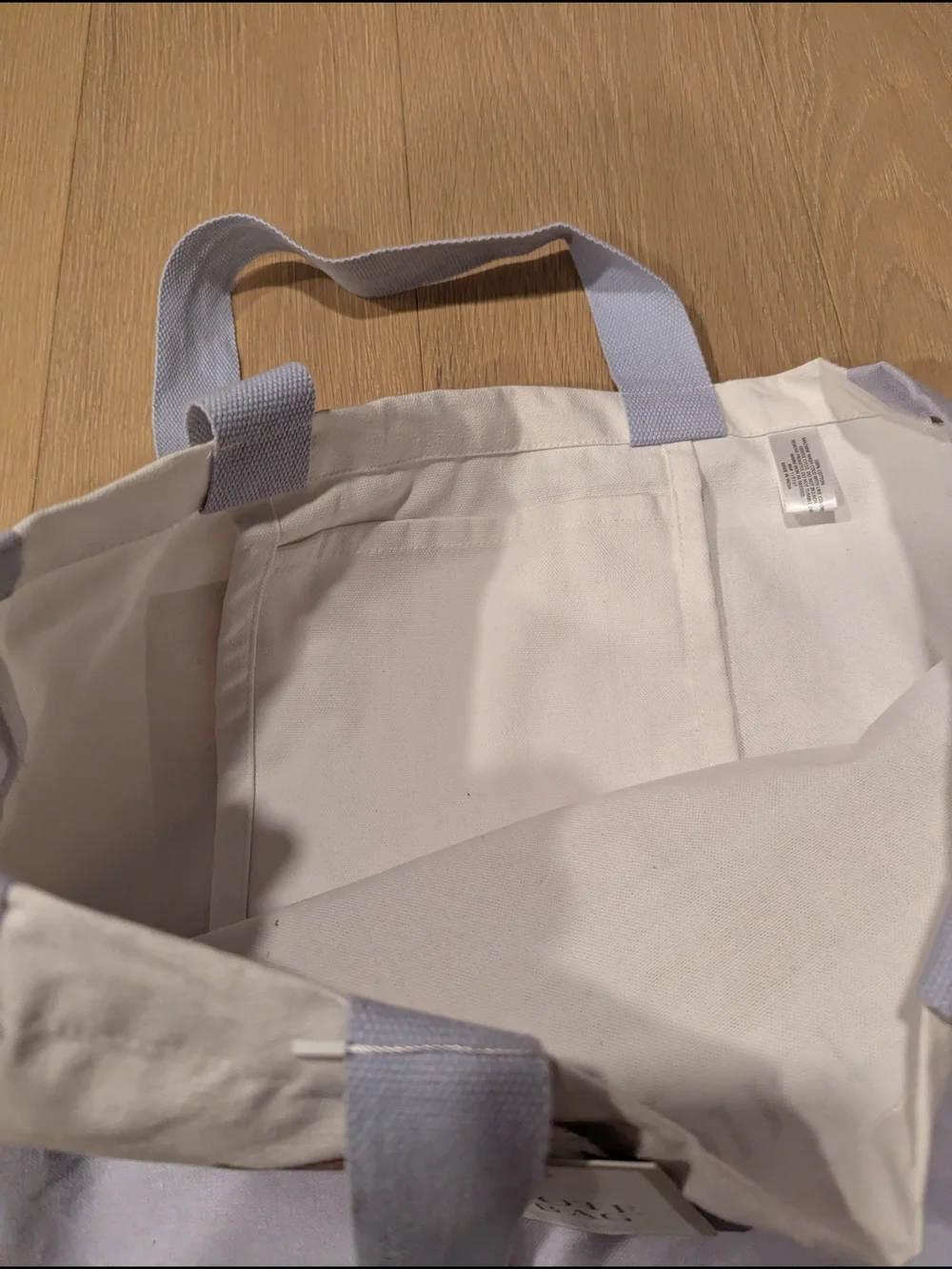 Monet Water Lilies Canvas Tote - Pastel Lavender & Cream
